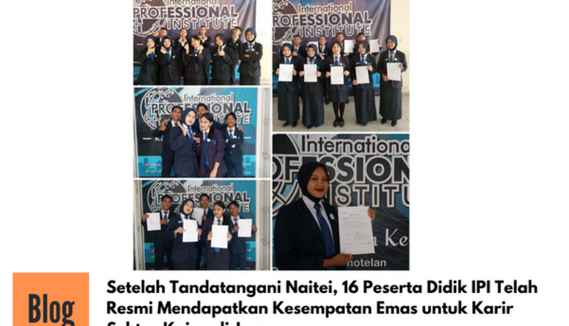 Sebanyak 16 Peseta Didik IPI Hari ini Tandatangani Natei dari 2 Perusahaan Jepang Sektor Kaigo
