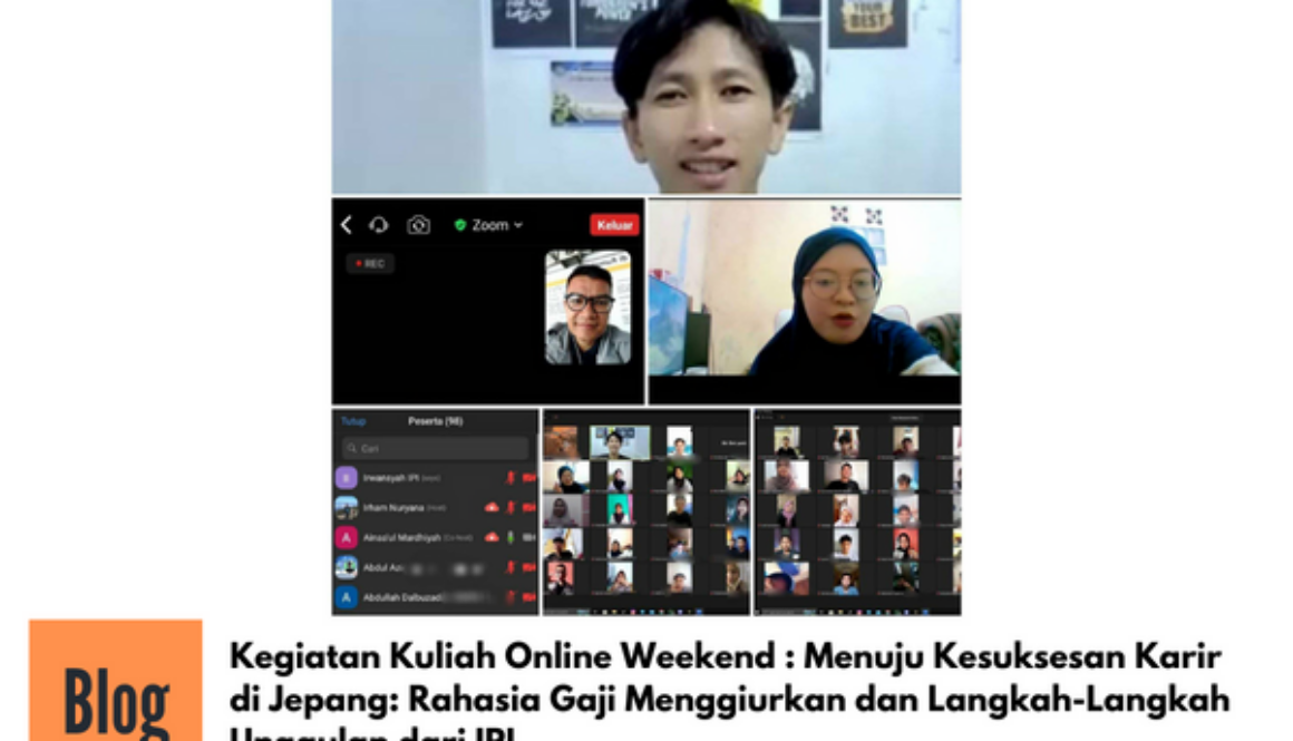 Kuliah Online IPI, Kiat Sukses Berkarir di Jepang