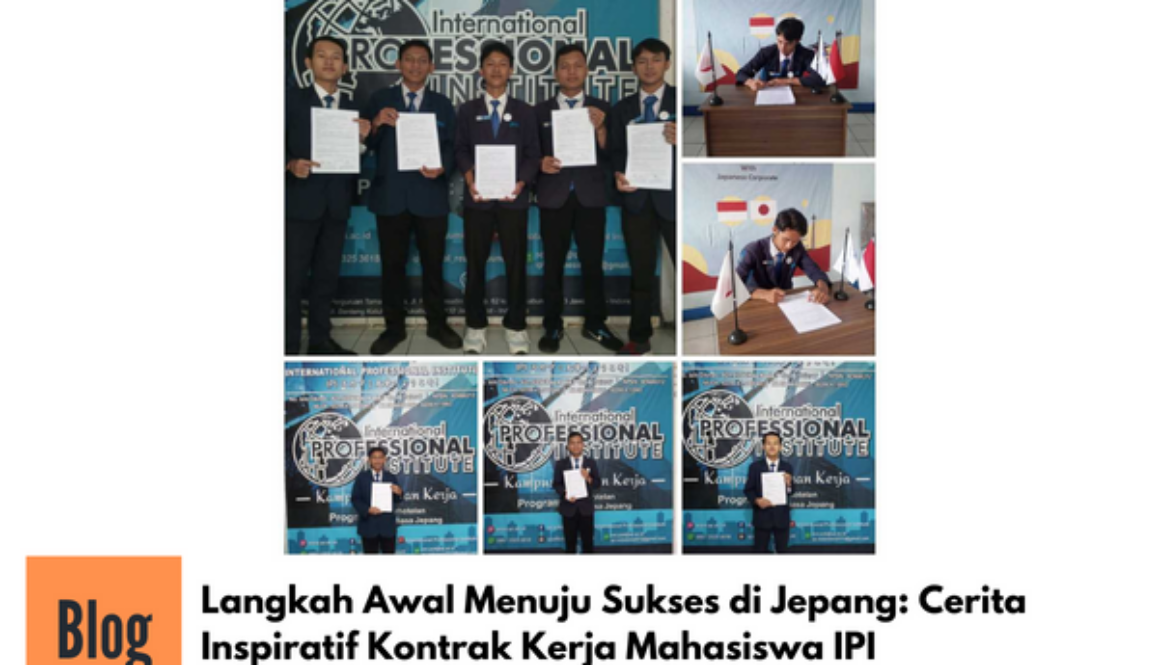 Alumni IPI Tandatangani Kontrak Kerja ke Jepang