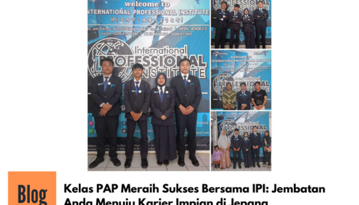 Kelas PAP Kerja ke Jepang Sektor Kaigo & Pengolahan Makanan