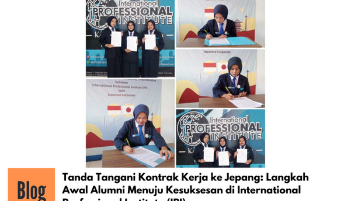 Tanda Tangani Kontrak Kerja ke Jepang