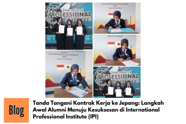 Tanda Tangani Kontrak Kerja ke Jepang