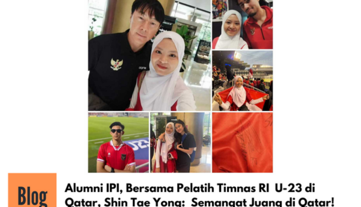 Alumni IPI Menjadi Supporter Timnas U-23 RI di Qatar