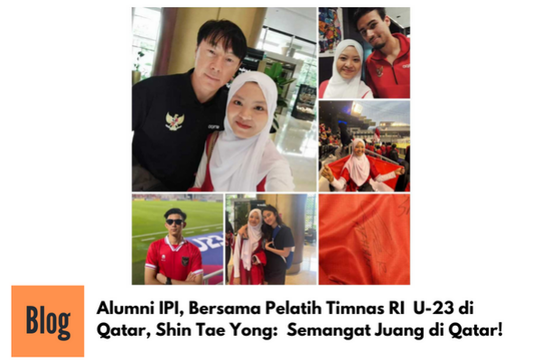 Alumni IPI Menjadi Supporter Timnas U-23 RI di Qatar
