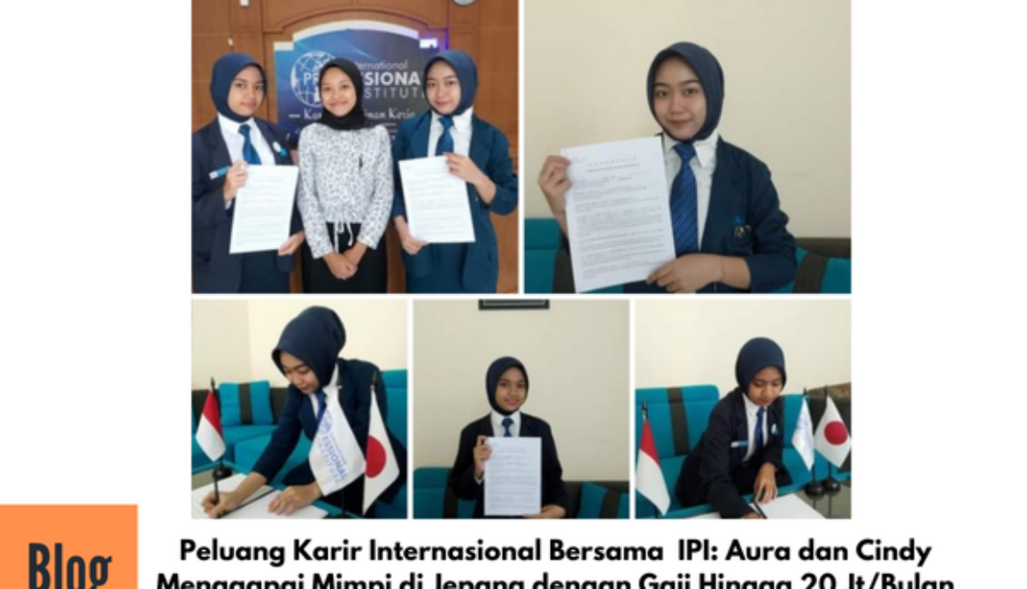 Aura  dan Cindy Menandatangani Kontrak Kerja ke Jepang