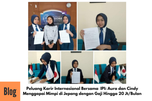 Aura  dan Cindy Menandatangani Kontrak Kerja ke Jepang