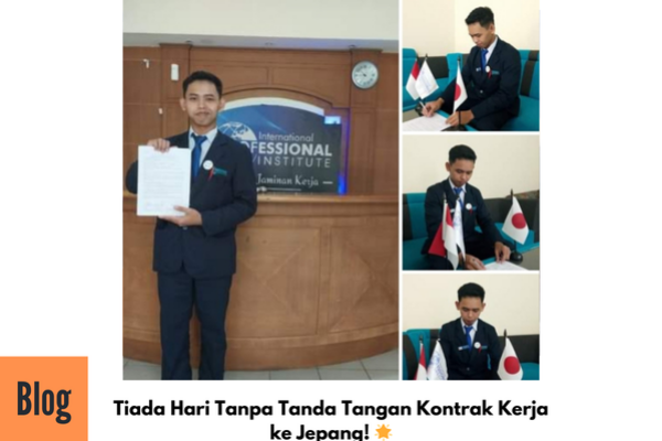 Tanda tangan Kontrak Kerja ke Jepang