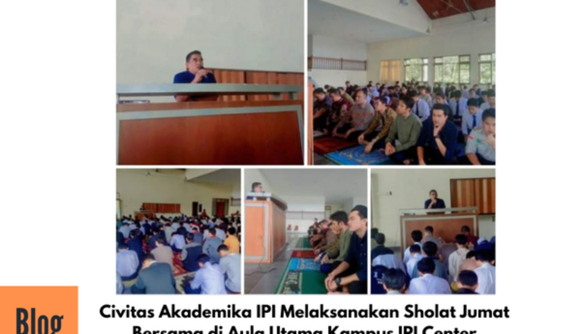 Kegiatan Sholat Jum'at di Aula Kampus IPI Center