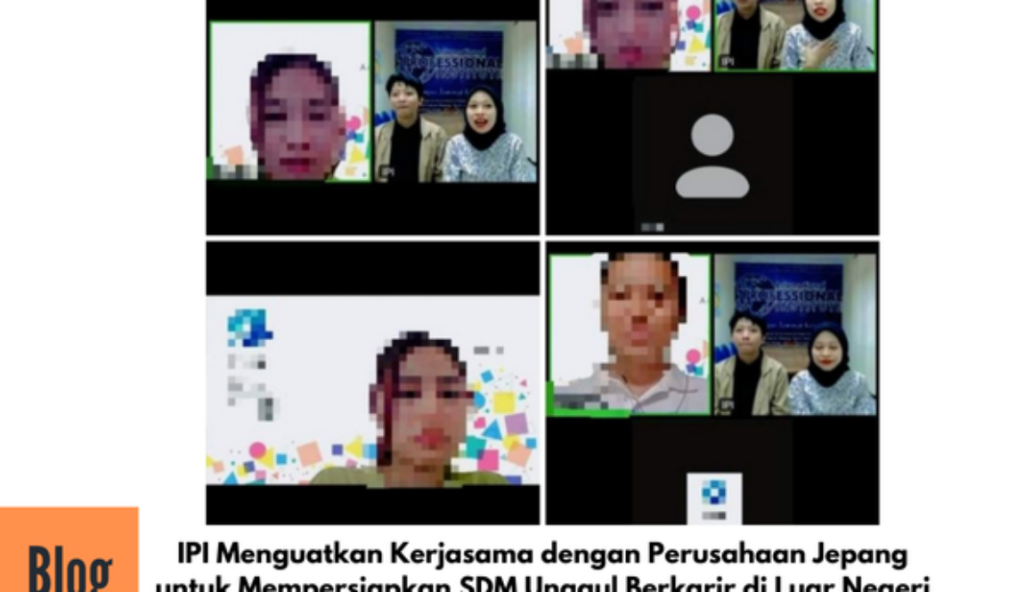 Zoom Meeting Kerjasama IPI bersaa Perusahaan Jepang