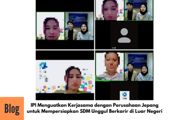Zoom Meeting Kerjasama IPI bersaa Perusahaan Jepang