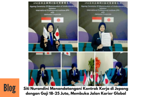 Penandatanganan Kontrak Kerjra Jepang