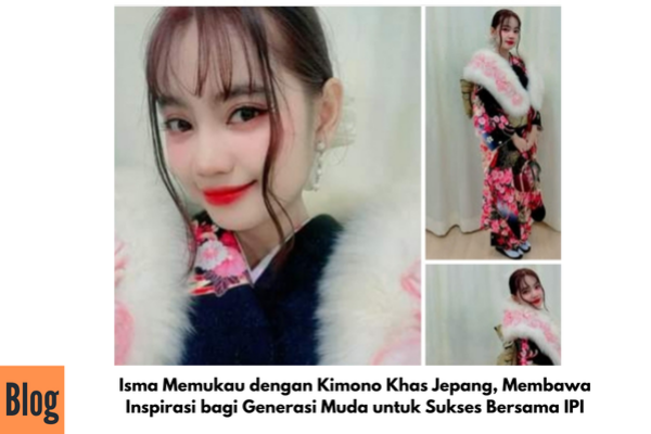 Pose Cantik Isma, dengan Kimono Jepang