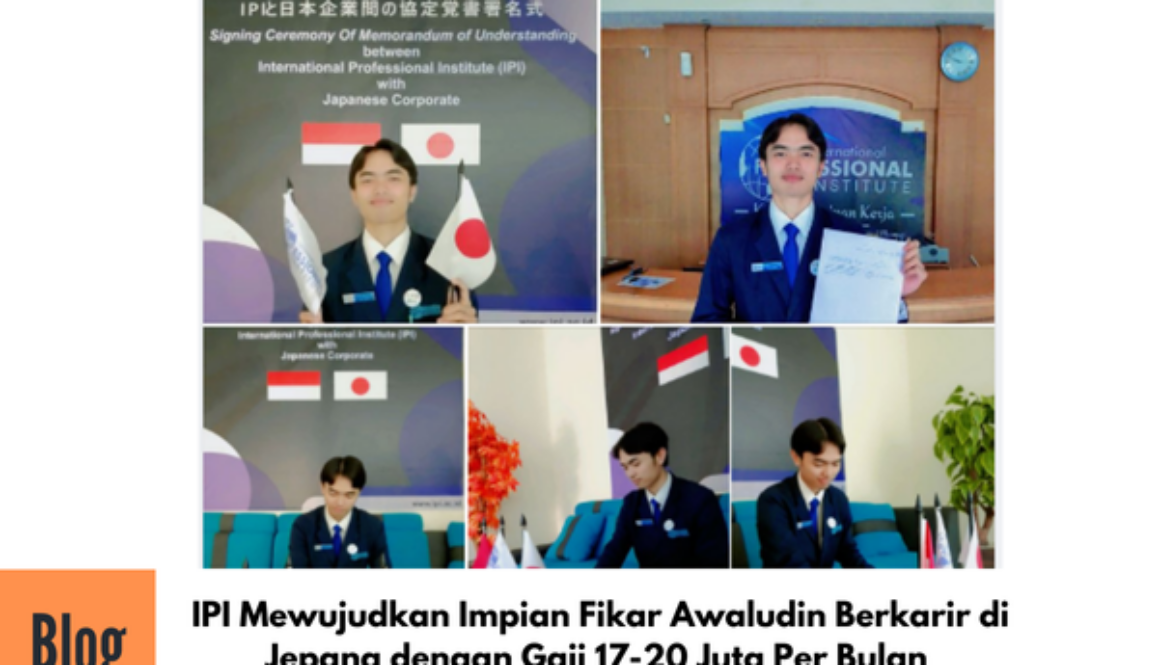 Penandatanganan Kontrak Kerja ke Jepang Sektor Shokuhin