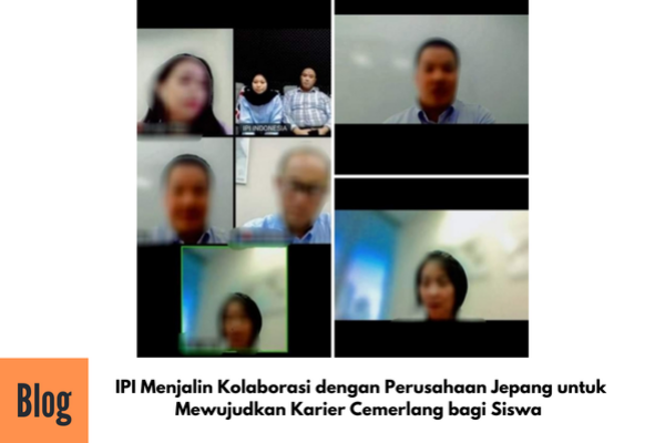 Kegiatan Zoom Meeting Kerjasama IPI dengan Perusahaan Jepang