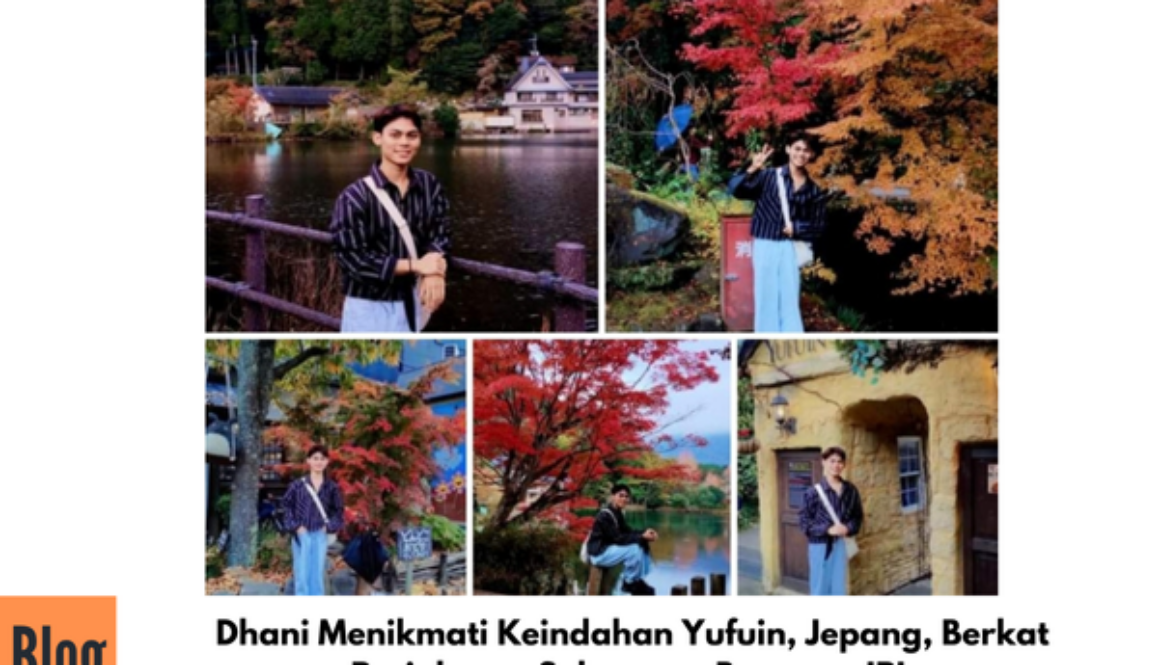 Dhani Alumni IPI Menikmati Keindahan Danau dan Taman di Yufuin Oita Jepang