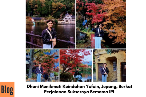 Dhani Alumni IPI Menikmati Keindahan Danau dan Taman di Yufuin Oita Jepang