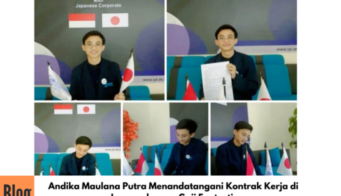 Penandatanganan Kontrak Kerja ke JEpang Sektor Shokuhin, Andika