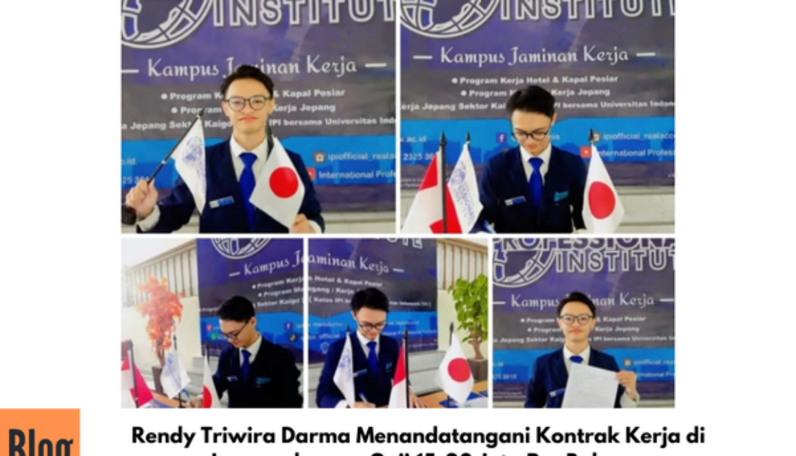 Penandatanganan Kontrak Kerja ke Jepang Sektor Shokuhin