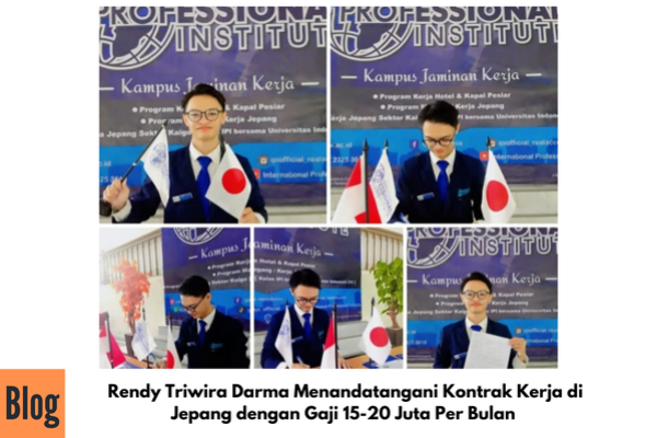 Penandatanganan Kontrak Kerja ke Jepang Sektor Shokuhin