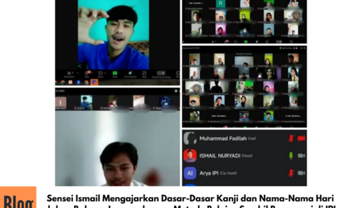 Keseruan Kuliah Online Weekend Program Jepang  Bersama Sensei Ismail