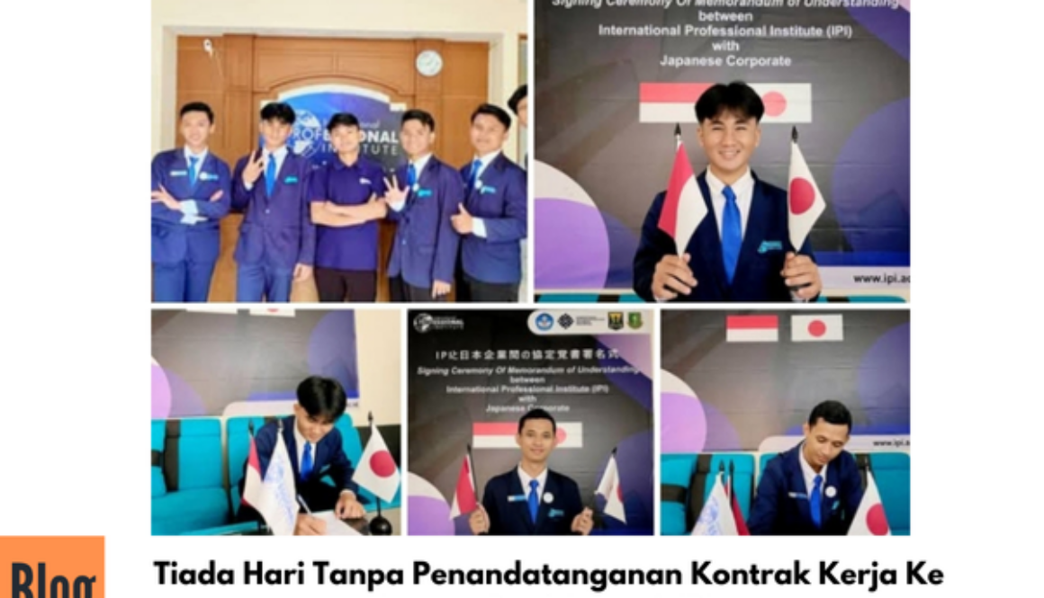 Penandatanganan Kontrak Kerja ke Jepang Sektor Kaigo