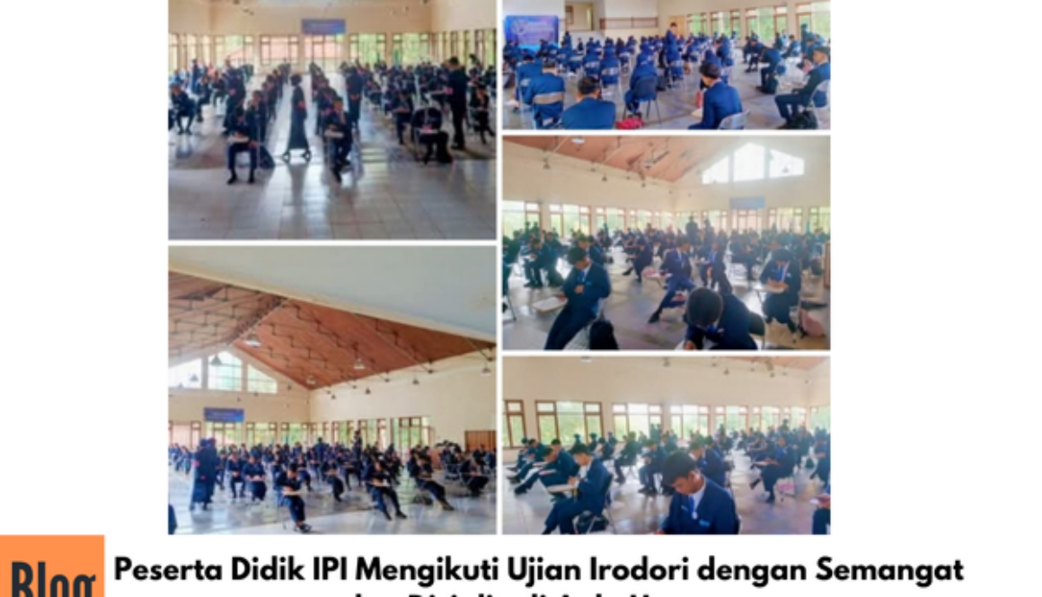 Peserta Didik IPI Hari ini Mengikuti Ujian Irodori di Aula Utama IPI Center