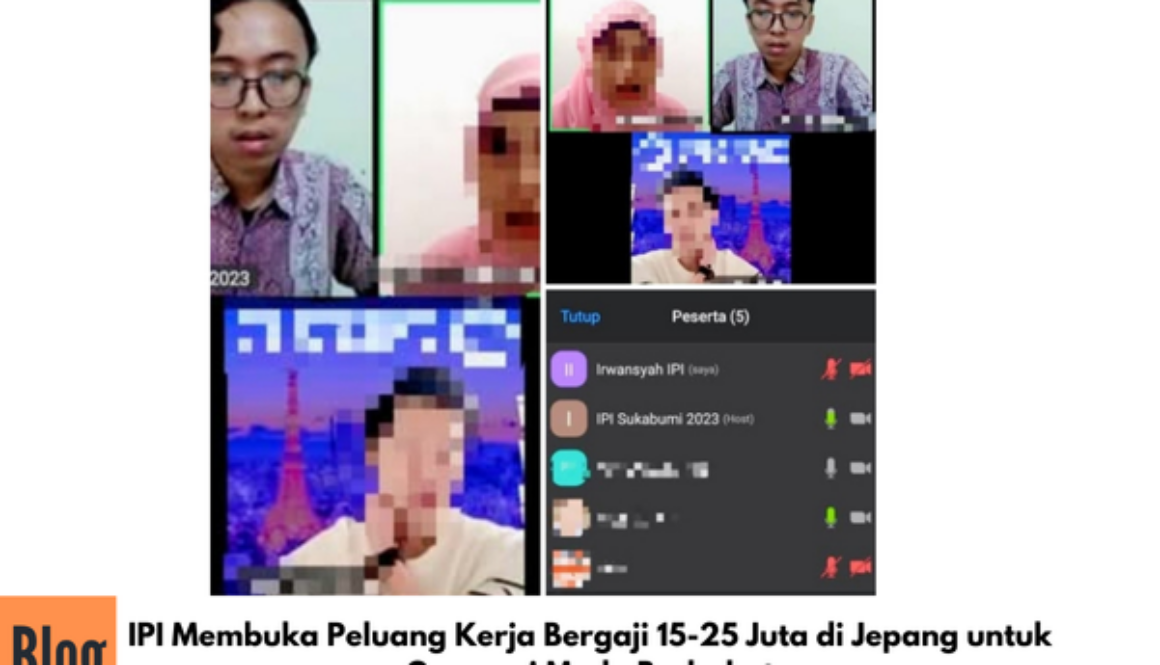 Kegiatan Zoom Meeting Kerjasama IPI dengan Perusahaan Jepang