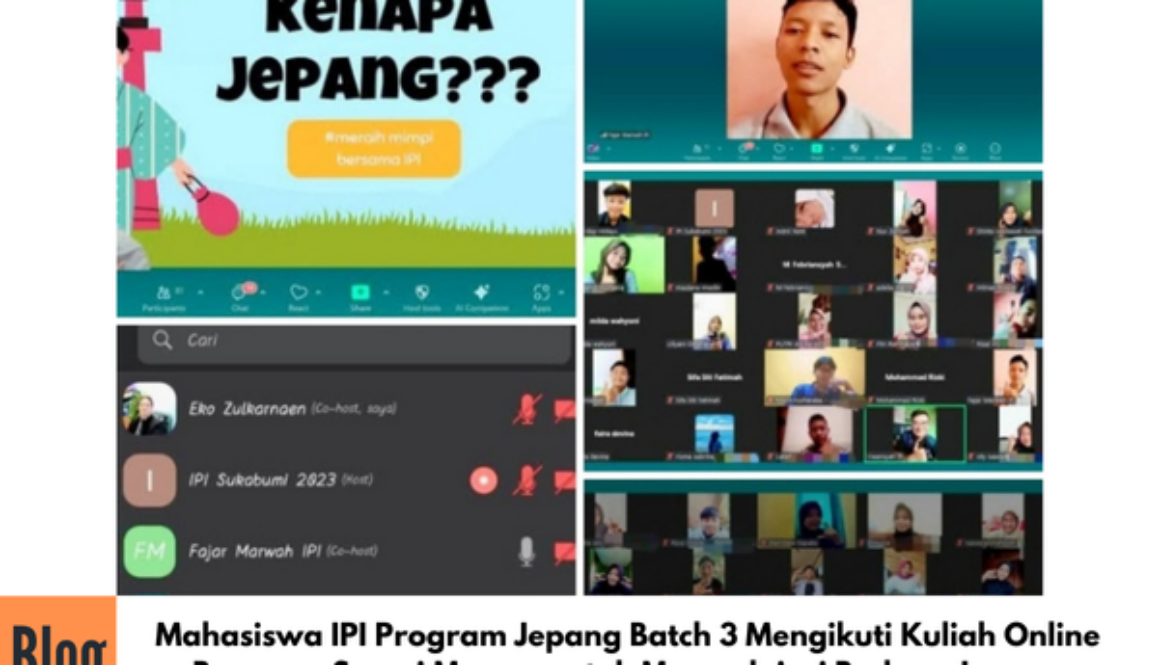 Kegiatan Kuliah Online Weekend Program Jepang Bersama Sensei Marwah