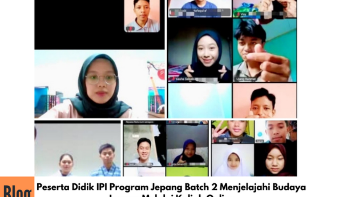 Keseruan Kuliah Online Weekend Peserta Didik IPI Program Jepang Bersama Sensei Puput