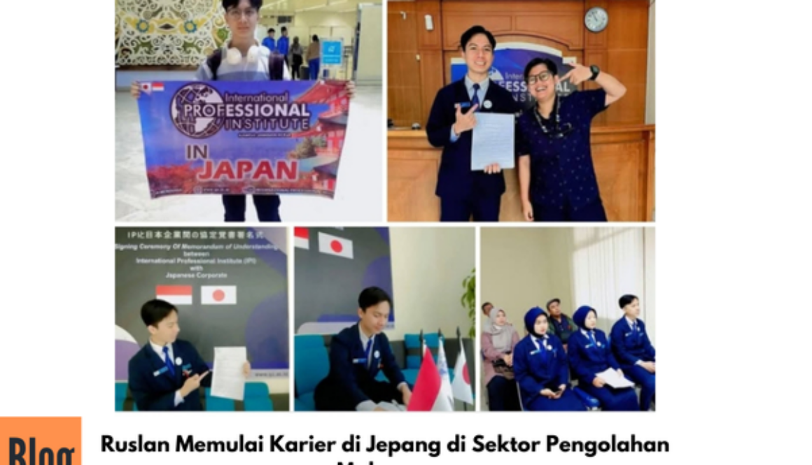 Keberangkatan Ruslan,  Alumni IPI Ke Jepang Sektor Pengolahan Makanan