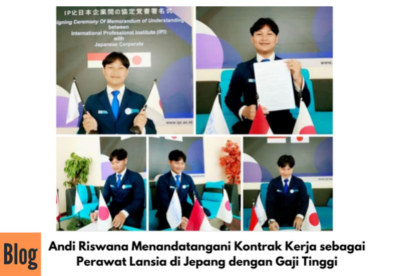 Andi Riswana Menandatangani Kontrak Kerja sebagai Perawat Lansia di Jepang dengan Gaji Tinggi
