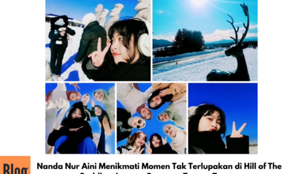 Nanda Nur Aini Menikmati Momen Tak Terlupakan di Hill of The Buddha, Jepang, Bersama Teman-Teman