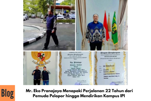 Napak Tilas Mr Eko Pranajaya, Sebagai Pemuda Pelopor Hingga Menjadi Founder & Director IPI