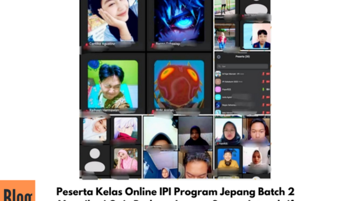 Kegiatan Kuliah Online Program Jepang Bersama Sensei Via Zoom Meeting