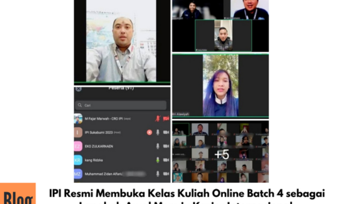 Kegiatan Pembukaan Kuliah Online IPI Batch 4