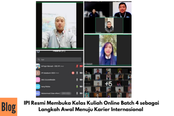 Kegiatan Pembukaan Kuliah Online IPI Batch 4