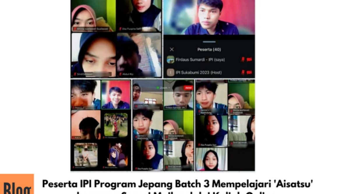 Kegiatan Kuliah Online Latihan Aisatsu Bersama Sensei