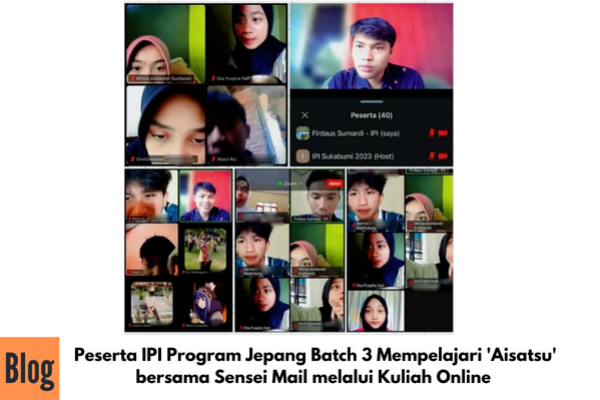 Kegiatan Kuliah Online Latihan Aisatsu Bersama Sensei