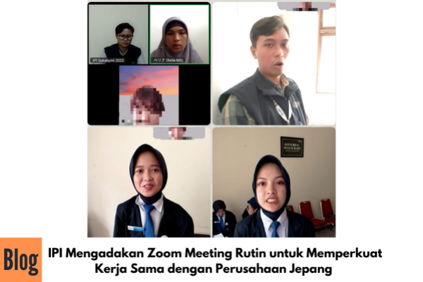Zoom Meeting Kerjasama IPI bersaa Perusahaan Jepang