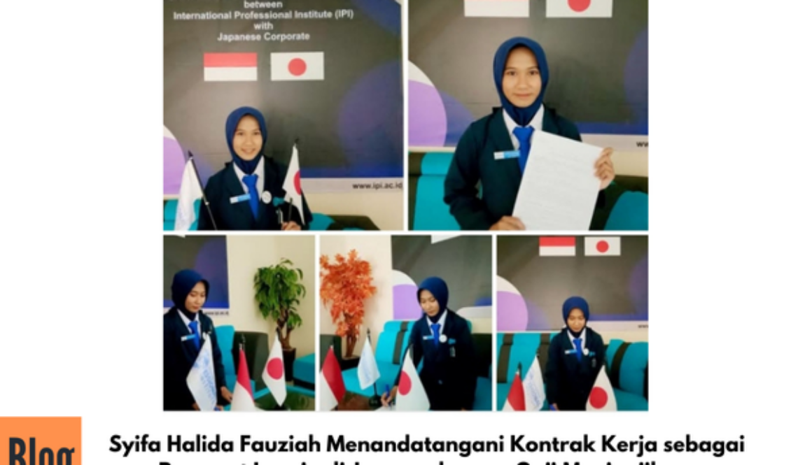 Penandatanganan Kontrak Kerja ke Jepang Sektor Kaigo Syifa