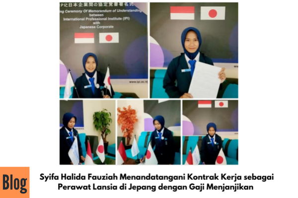 Penandatanganan Kontrak Kerja ke Jepang Sektor Kaigo Syifa