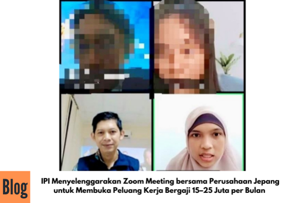 Kegiatan Zoom Meeting IPI bersama Perusahaan Jepang