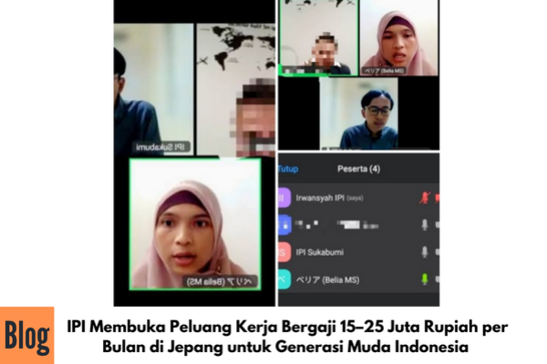 Kegiatan Zoom Meeting Kerjasama IPI dengan Perusahaan Jepang