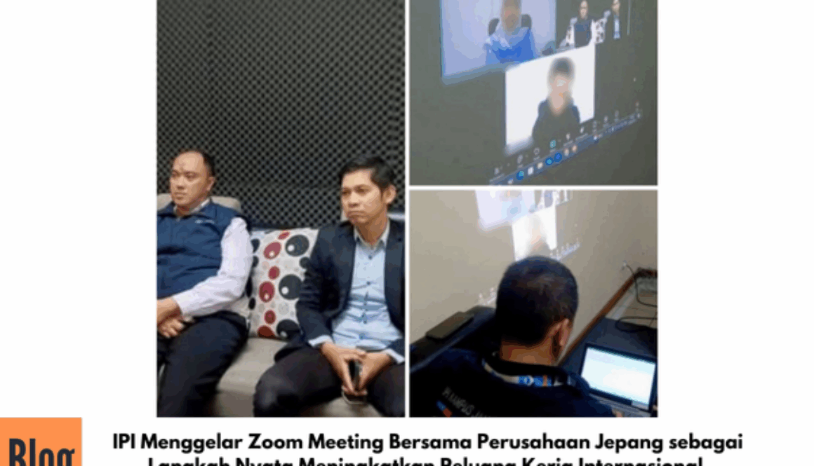 Kegiatan Zoom Meeting Kerjasama IPI dengan Perusahaan Jepang