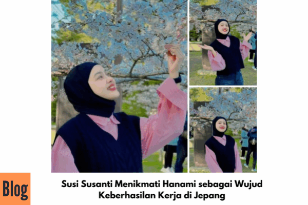 Susi Susanti Menikmati Hanami di Jepang