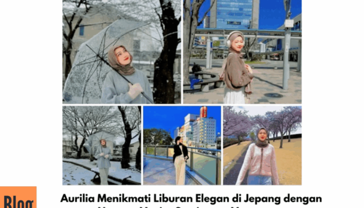 Aurilia Menikmati Keindahan Musim semi di Jepang