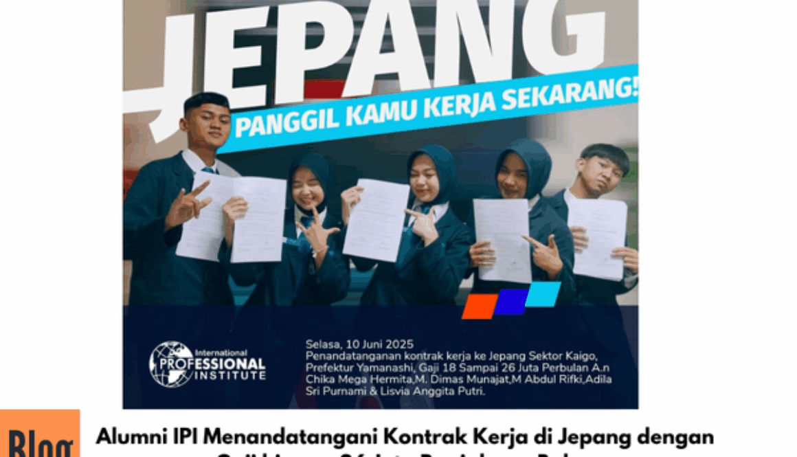 Penandatanganan Kontrak Kerja ke Jepang Sektor Kaigo