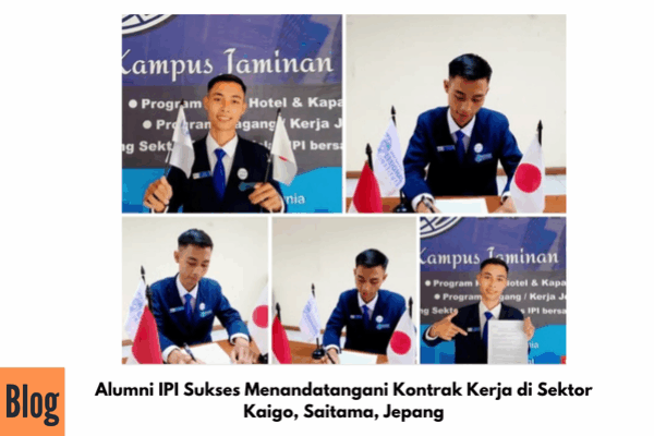Alumni IPI Sukses Menandatangani Kontrak Kerja di Sektor Kaigo, Saitama, Jepang