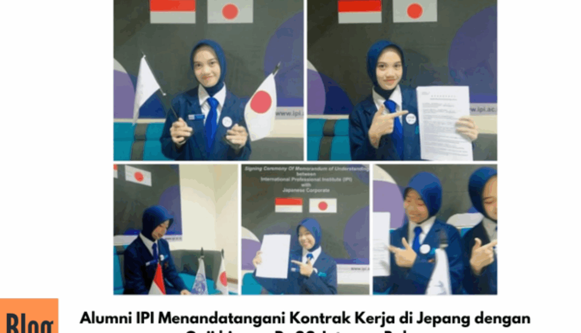Alumni IPI Menandatangani Kontrak Kerja di Jepang dengan Gaji hingga Rp22 Juta per Bulan