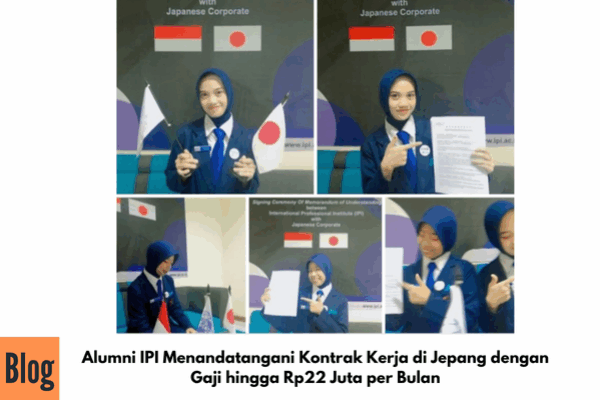 Alumni IPI Menandatangani Kontrak Kerja di Jepang dengan Gaji hingga Rp22 Juta per Bulan